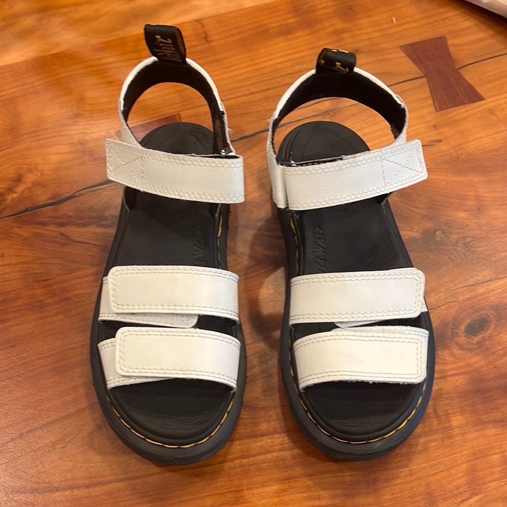 Kids Dr.Marten White Sandals size 2